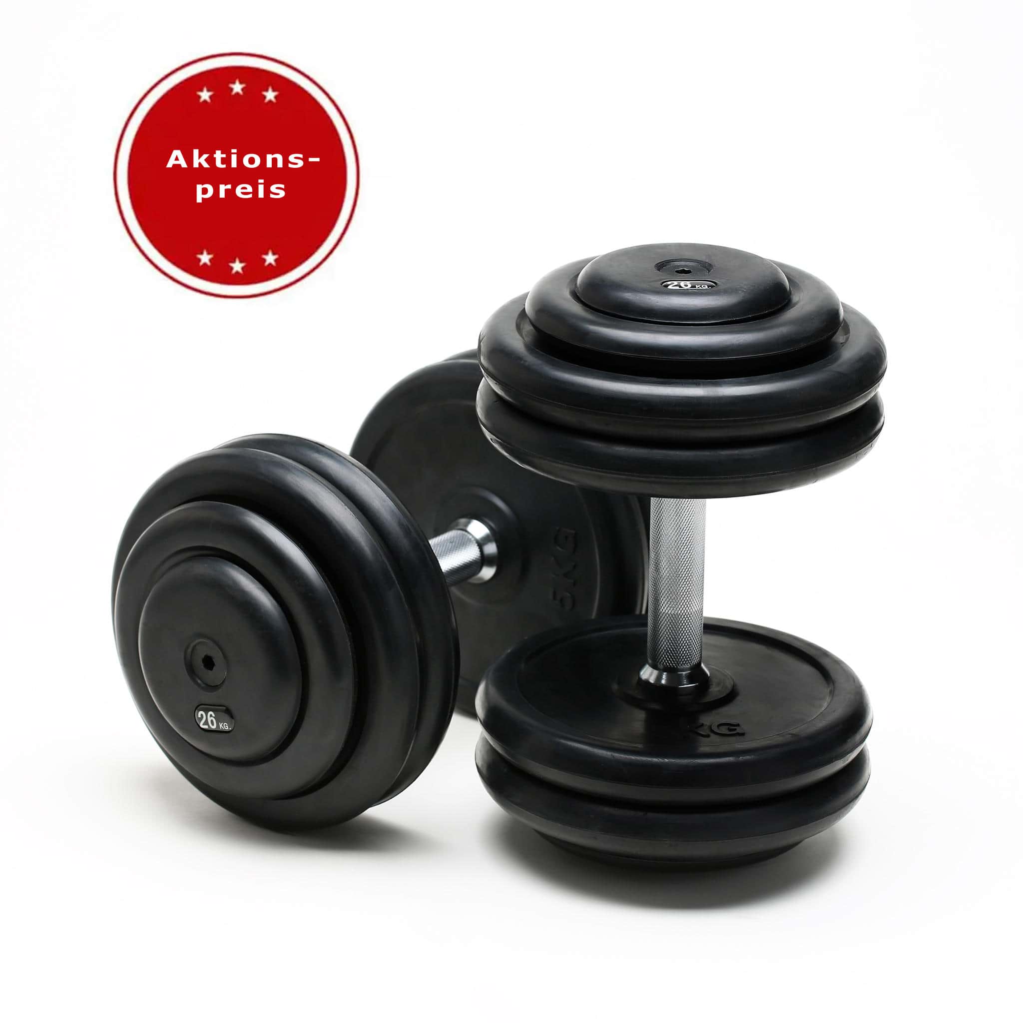 Bild von Kompakthantelpaare, gummiert, 2kg-Abstufung